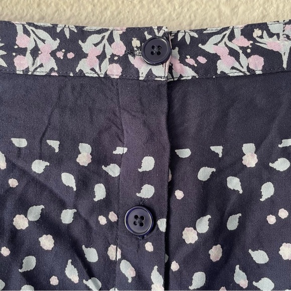 National Pull On Floral Midi Skirt Women's M Petite Challis Pockets Fairy Boho - Picture 4 of 15